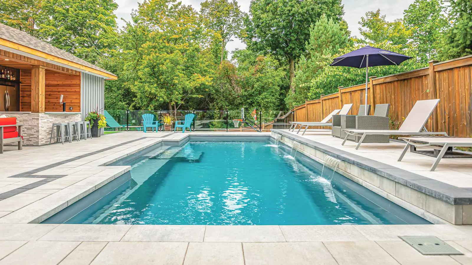Leisure-Pools-Pinnacle-Fiberglass-Pool-Model-Hero The Elegance™, a fiberglass pool design manufactured by Leisure Pools